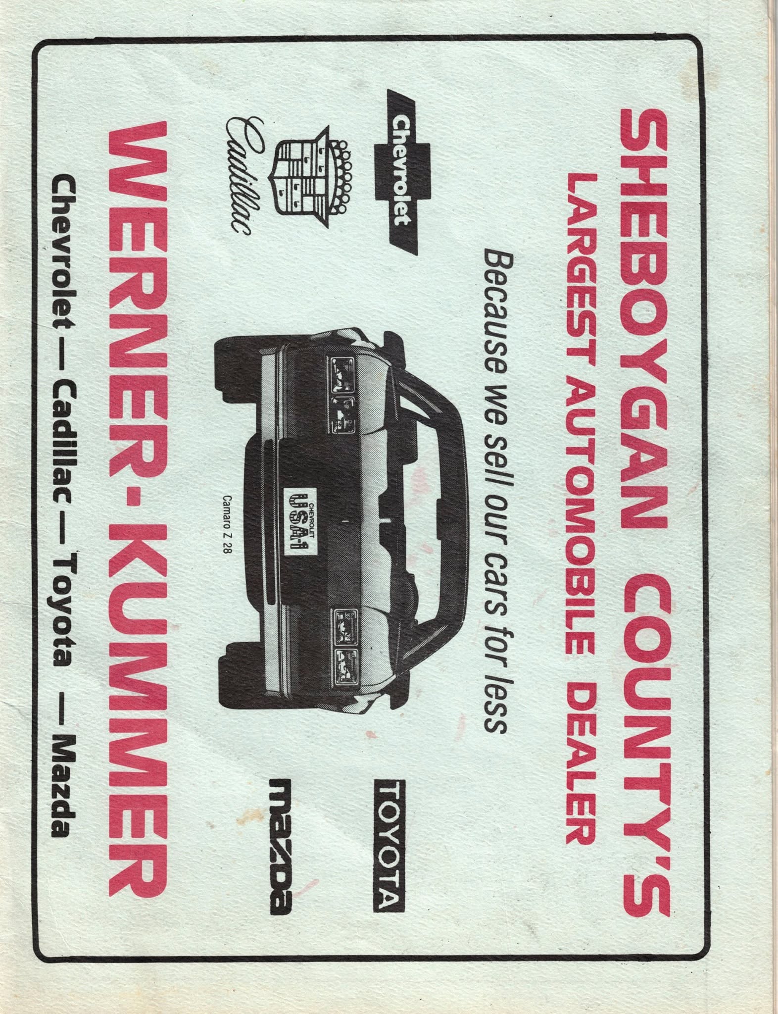 1983 Eastern Wisconsin Stock Car Association Yearbook page 30