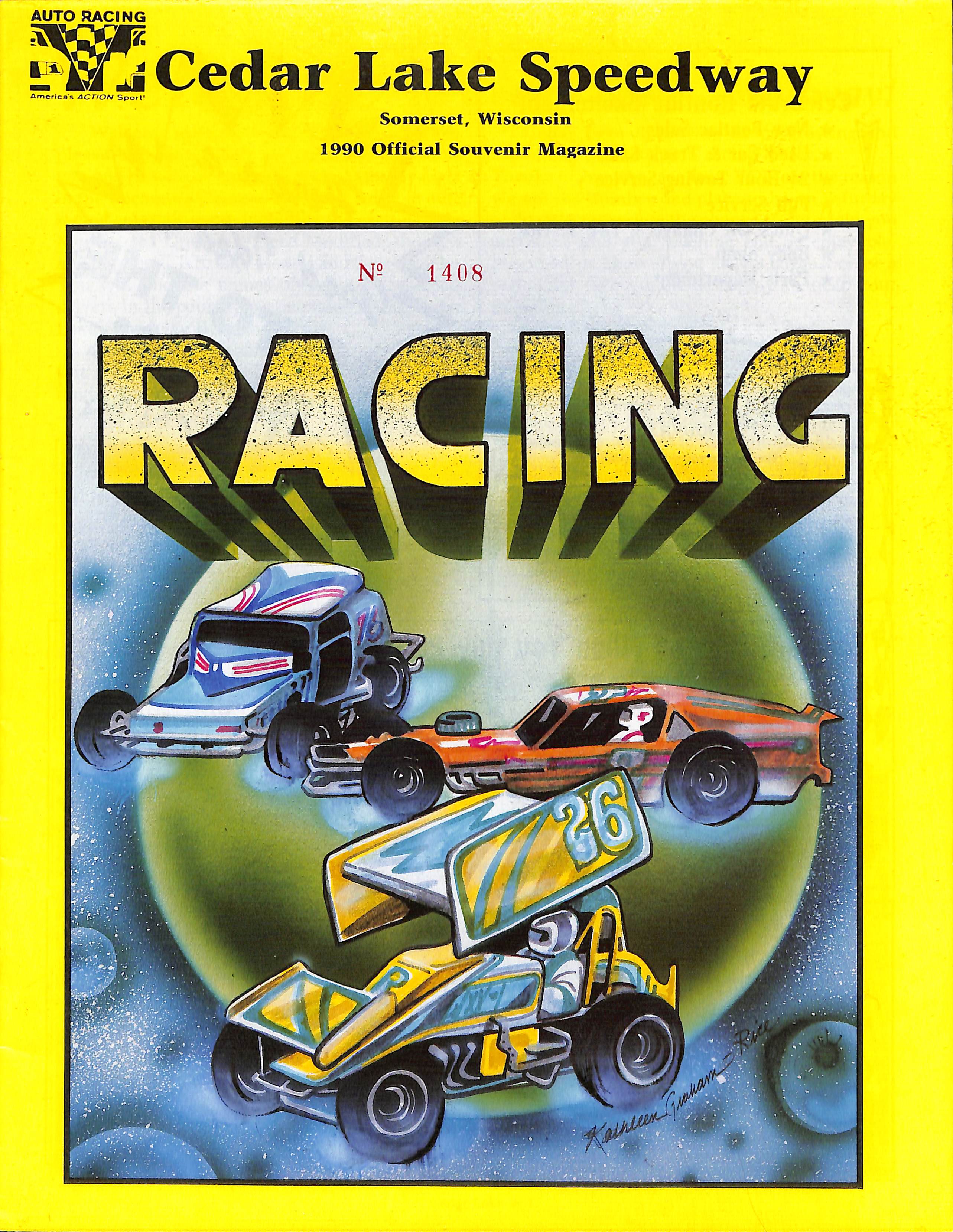 1990 Cedar Lake Speedway Yearbook