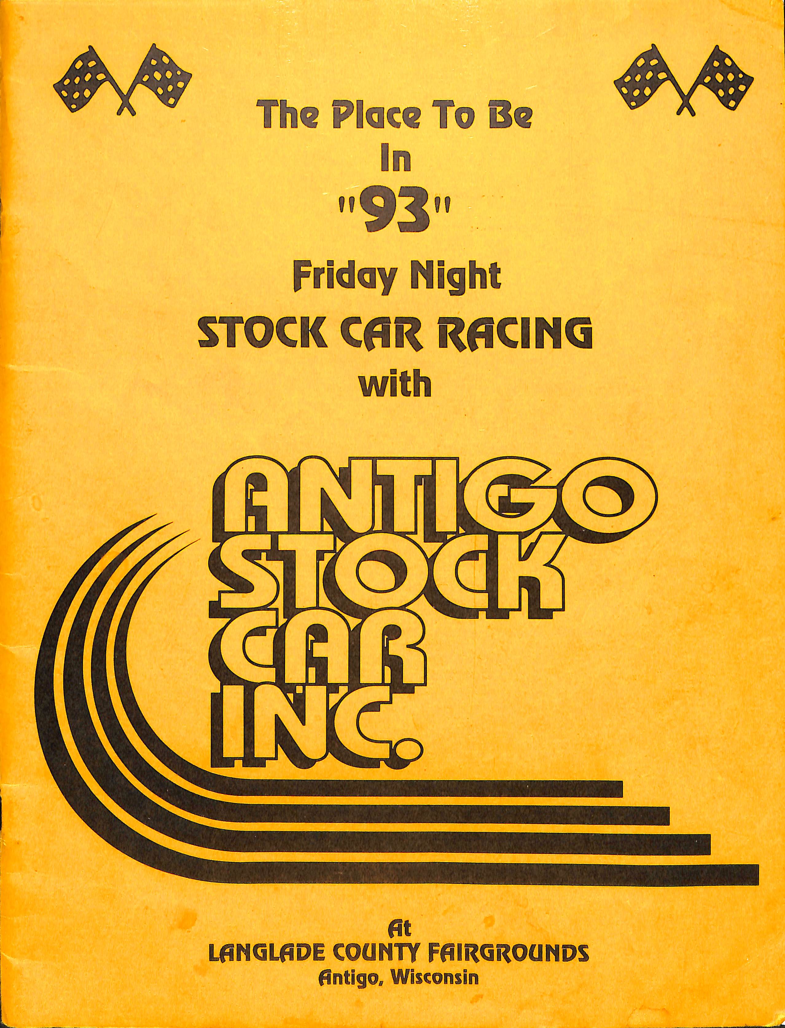1993 Langlade County Speedway Program