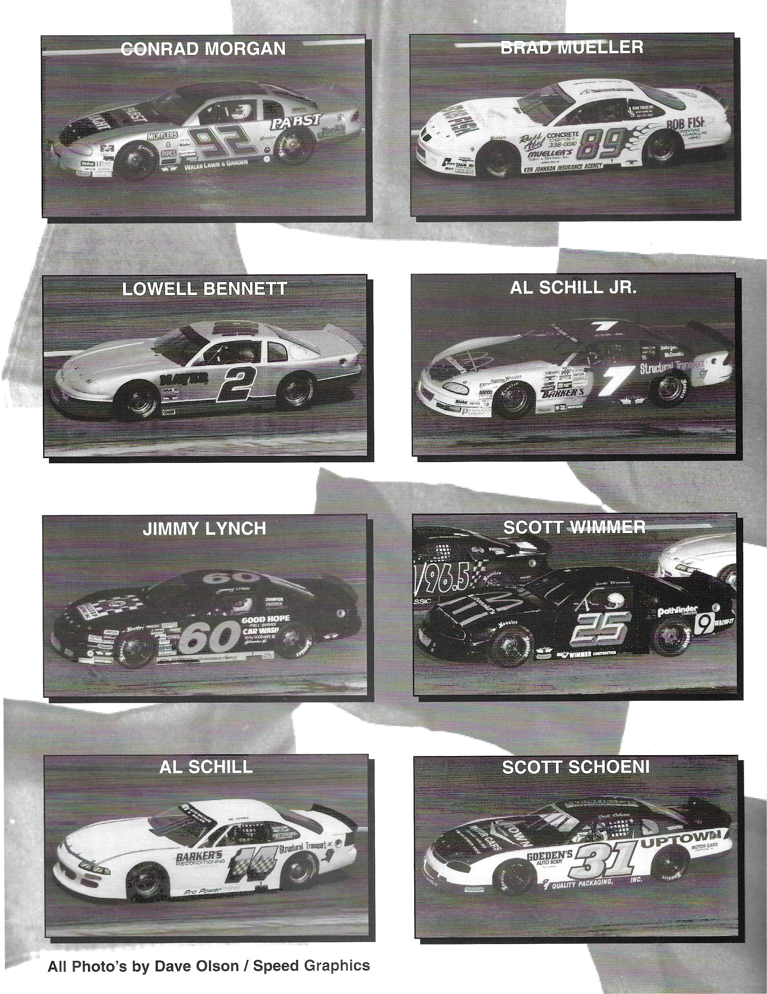 1996 Slinger Speedway Yearbook page 17