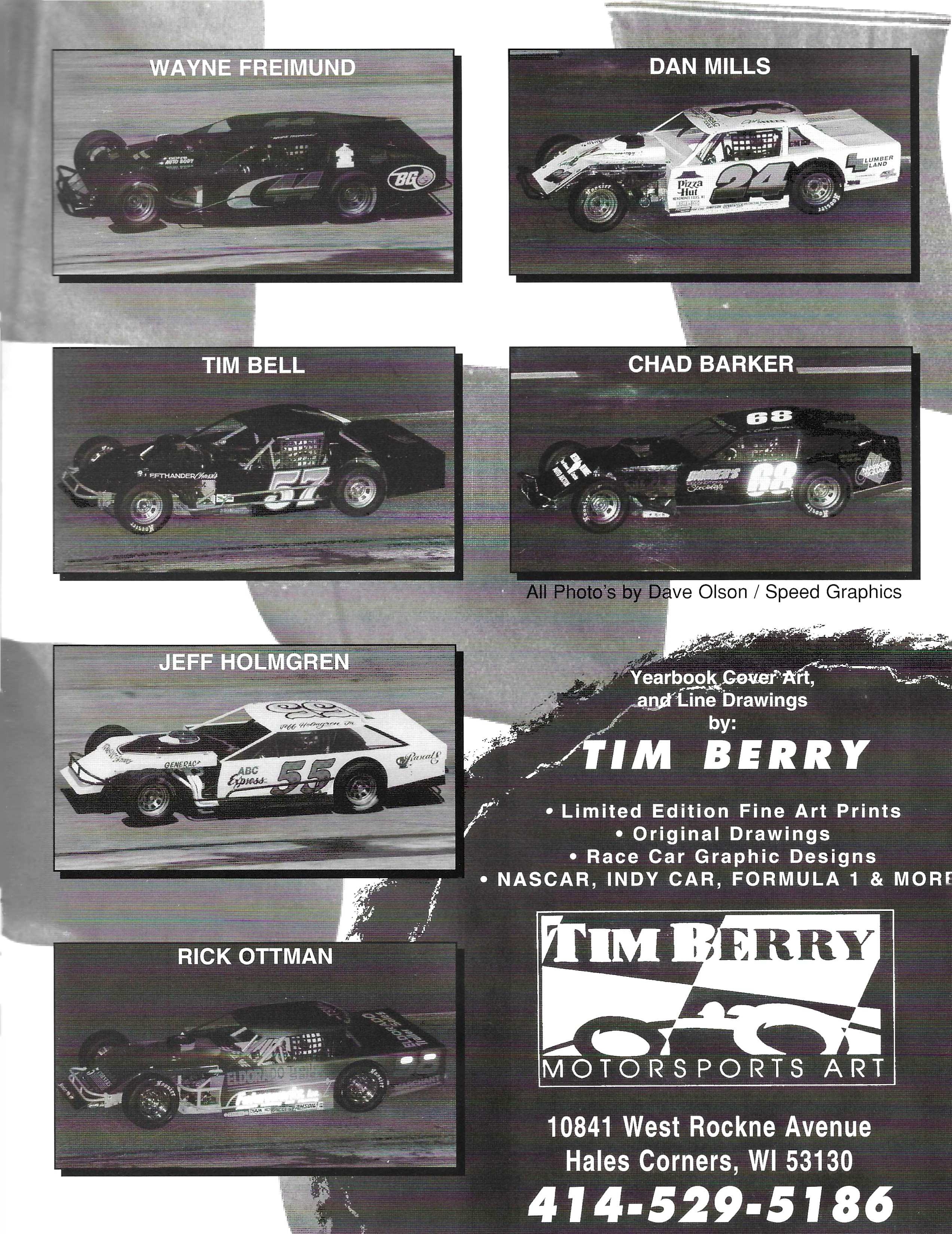 1996 Slinger Speedway Yearbook page 22